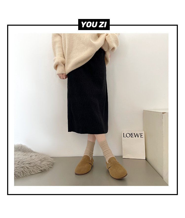 レディーススリッポン 幅広設計 レディース ぺたんこ ミュール かかとなし 履きやすい靴