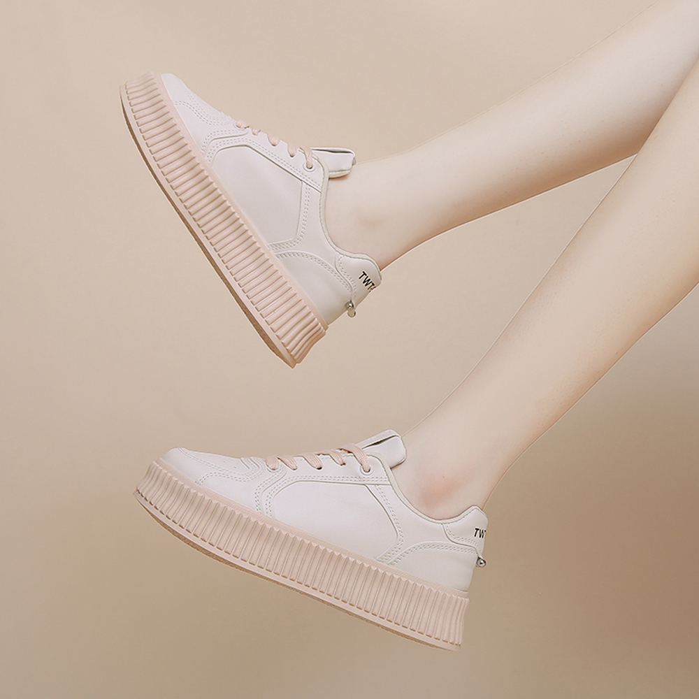 レディーススリッポン 厚底レディース運動靴 韓国風ローカット靴