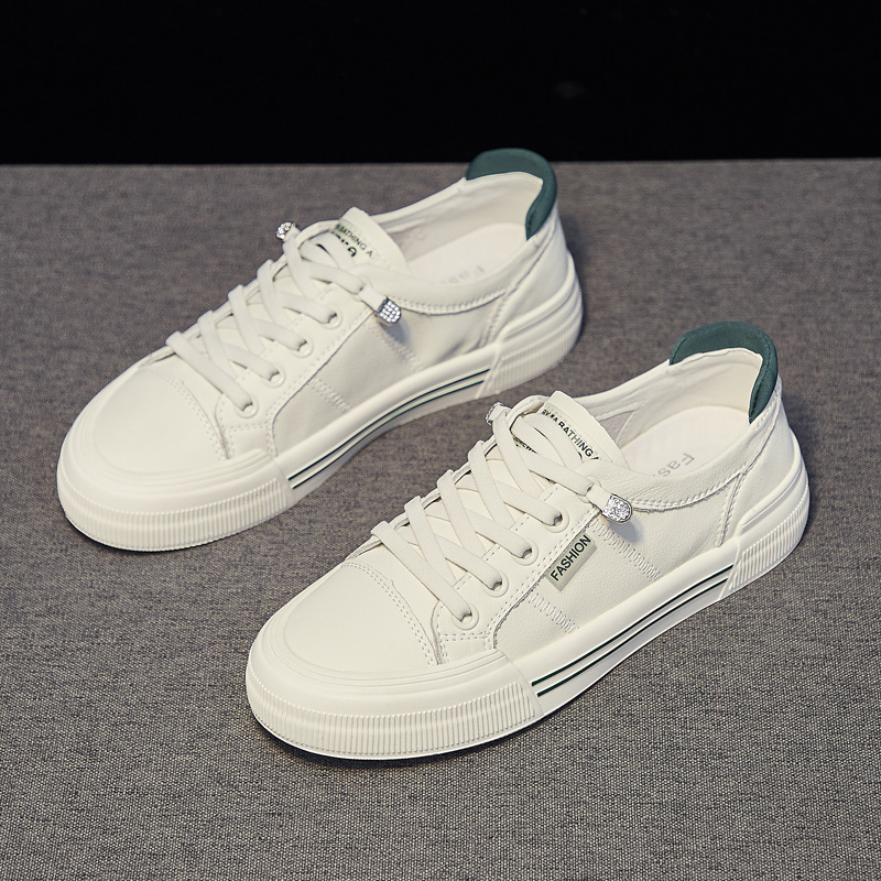 レディーススリッポン 厚底プラットフォーム紐付きカジュアルスニーカー