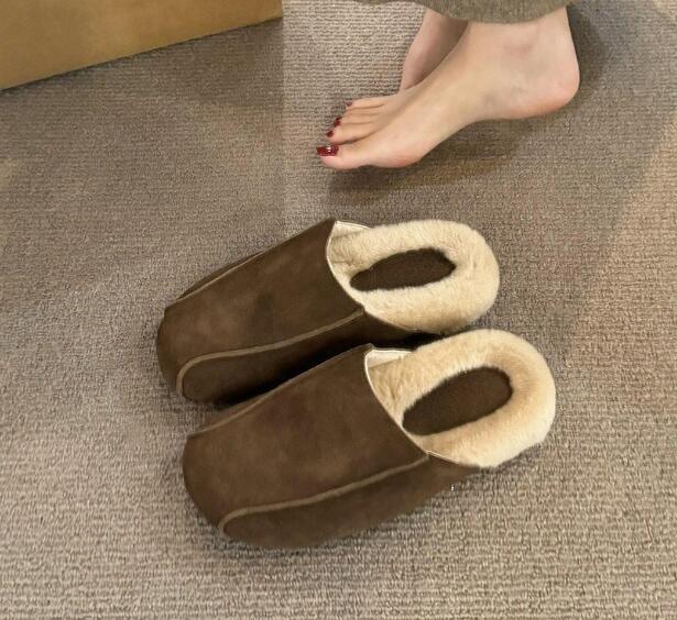 レディーススリッポン 裏モコ厚底スリッポン 暖かボア付き 3色展開