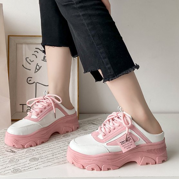 レディーススリッポン 厚底スニーカー レディース 紐靴 滑り止め 楽ちん シューズ