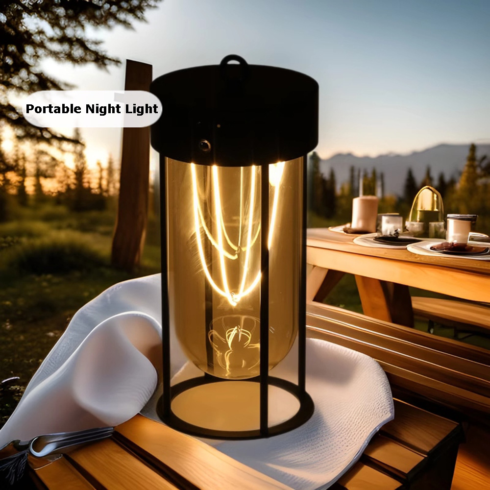 北欧風創意露営灯充電式調光機能付ランタン