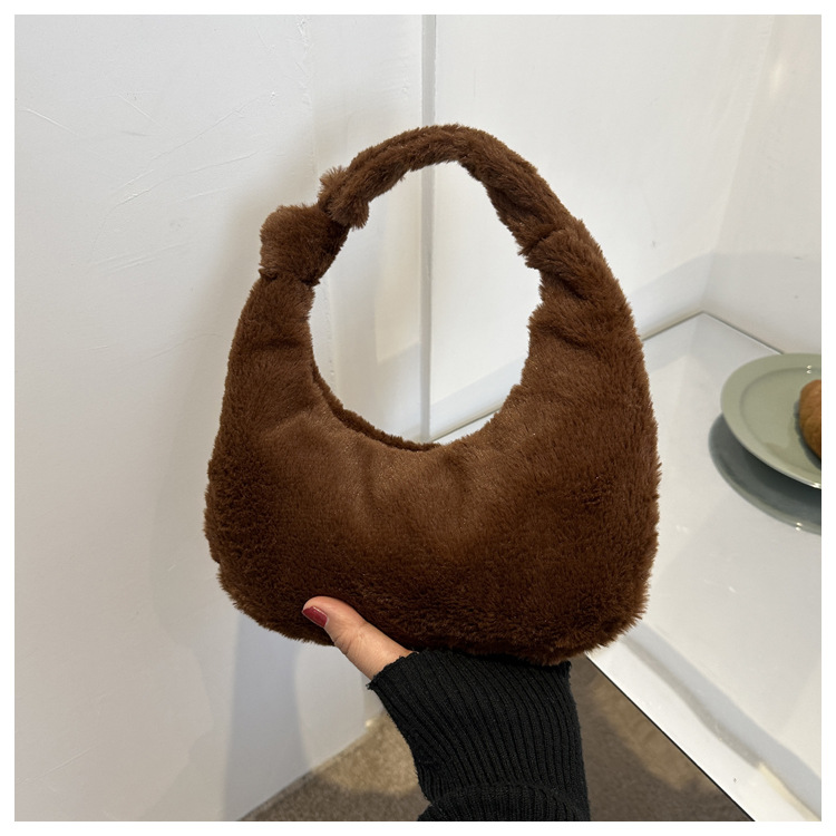 もこもこふわふわ手持ちハンドバッグ