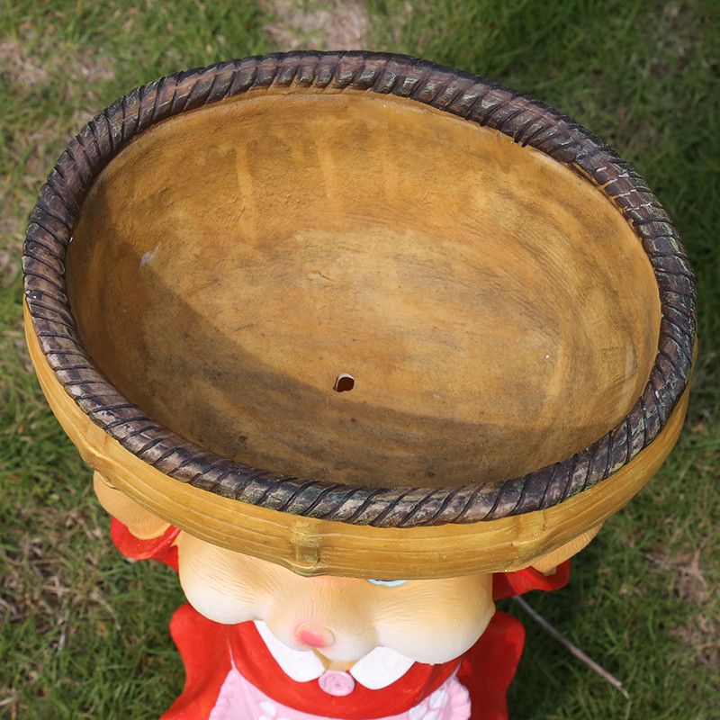 ガーデニング うさぎ農家の花園オーナメント