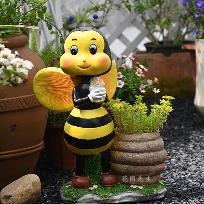 ガーデニング ミツバチの花園オーナメント