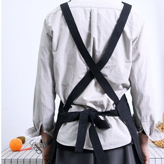 ガーデニング 多機能ポケット付き胸当てエプロン