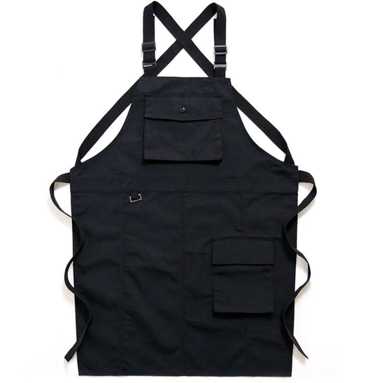 ガーデニング 多機能ポケット付き胸当てエプロン