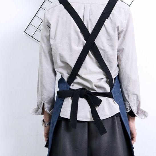 ガーデニング 多機能ポケット付き肩紐調整式作業エプロン