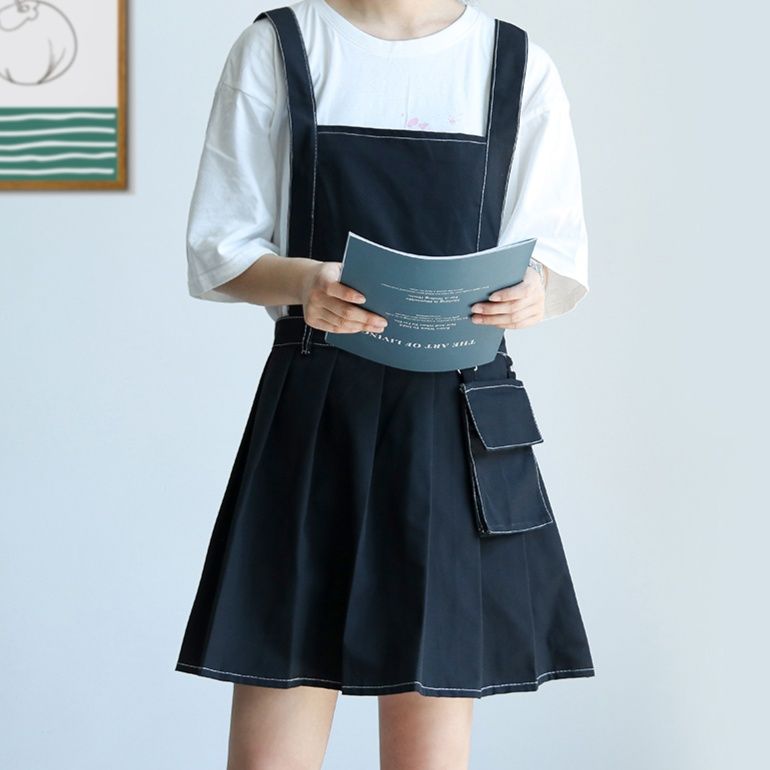 ガーデニング 多機能ポケット付きジャンパースカート風作業エプロン