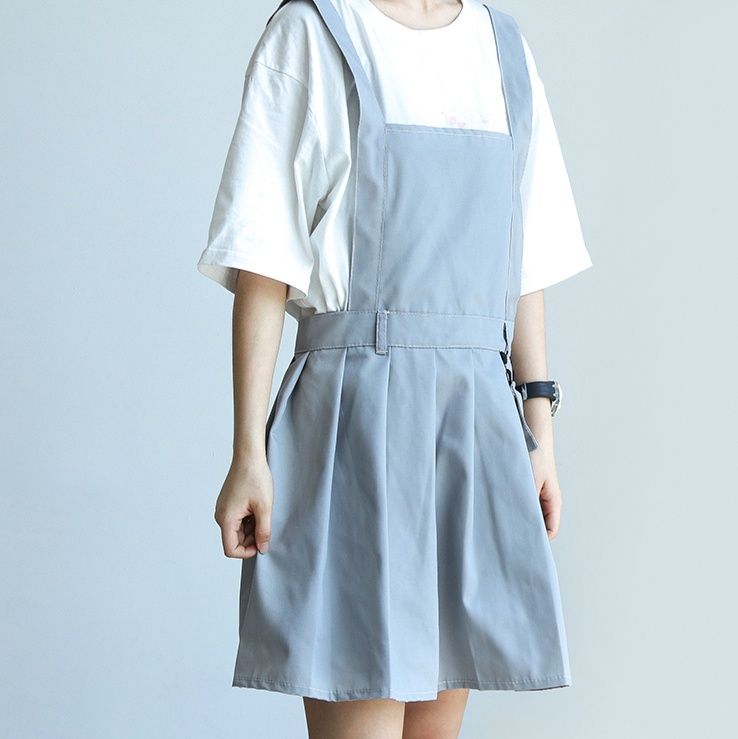 ガーデニング 多機能ポケット付きジャンパースカート風作業エプロン