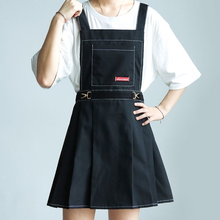 ガーデニング 多機能ポケット付きワンピース風作業エプロン