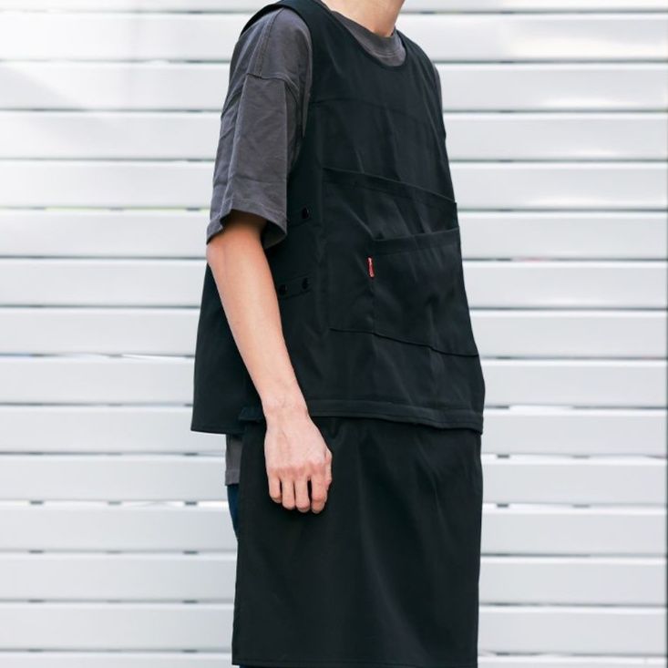 ガーデニング 多機能ポケット付き作業用ベストエプロン