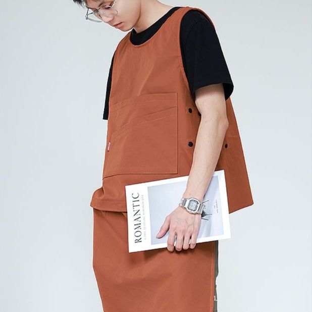 ガーデニング 多機能ポケット付き作業用ベストエプロン