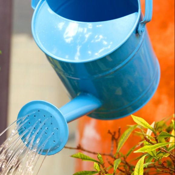 ガーデニング 取っ手付き金属風じょうろ