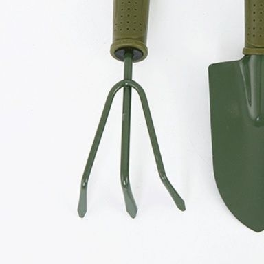 ガーデニング 握りやすい滑り止め加工付き園芸三点用具組