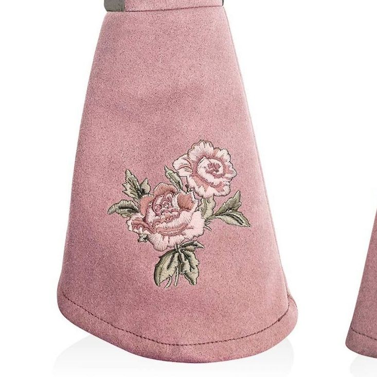 ガーデニング 薔薇刺繍入りロング丈ガーデニング手袋