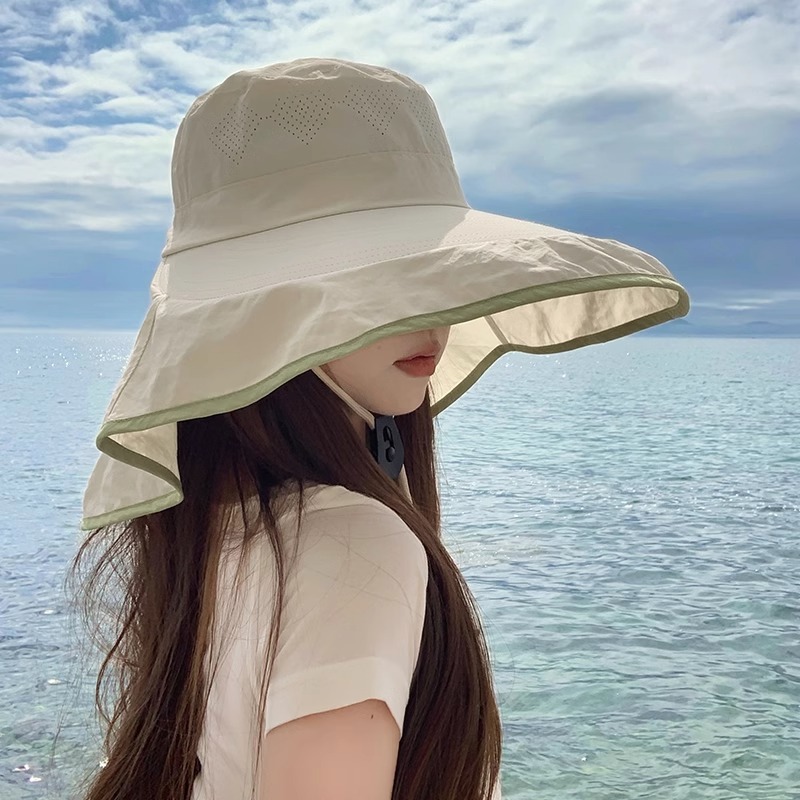 ガーデニング つば広通気性ガーデン帽子