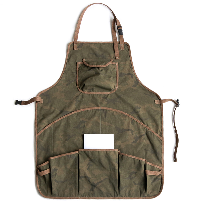 ガーデニング 多機能ポケット付き本格作業用エプロン