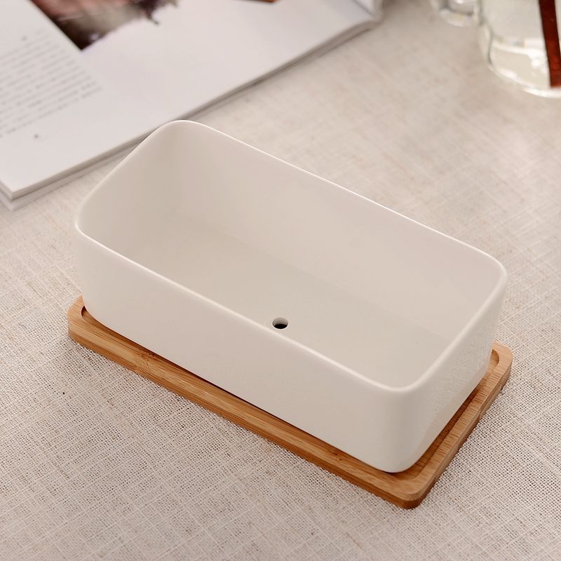ガーデニング シンプル長方形多肉植物プランター