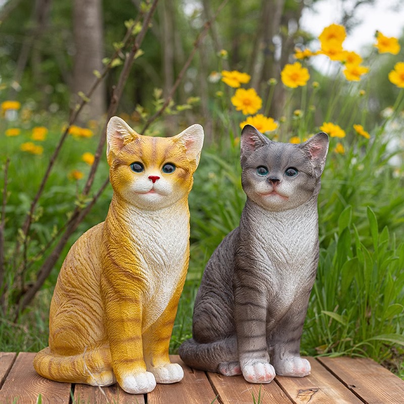 ガーデニング 優美な猫の番人