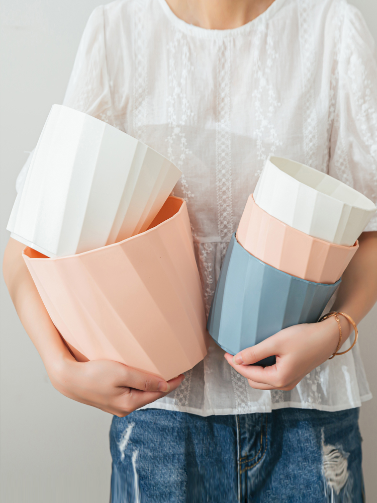 ガーデニング 波紋プランター 陶器風受け皿付き