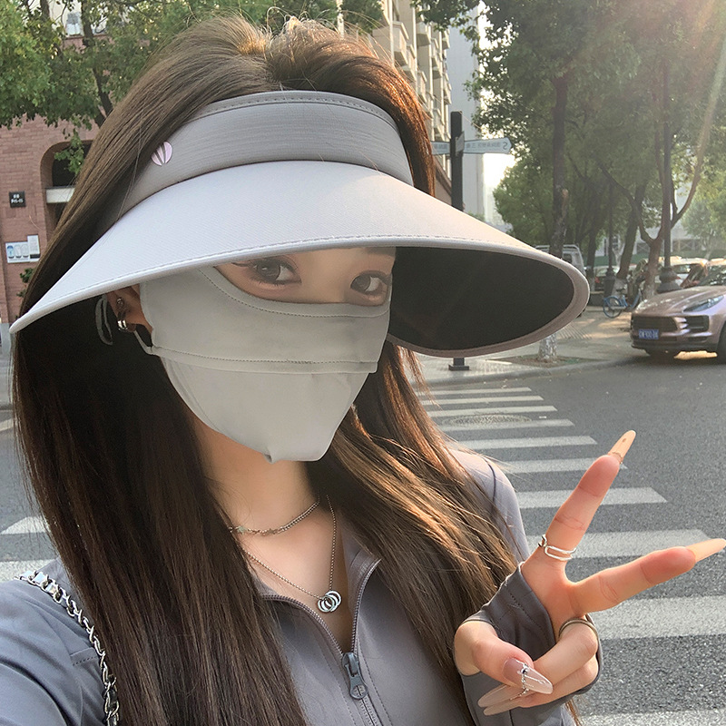 ガーデニング 紫外線対策完全防備つば広日除け帽子