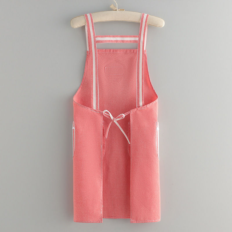 ガーデニング 縦縞ポケット付き家庭菜園用作業前掛け