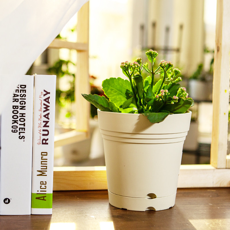 ガーデニング 三脚スタンド付き陶器製円筒形植木鉢 プランター・植木鉢