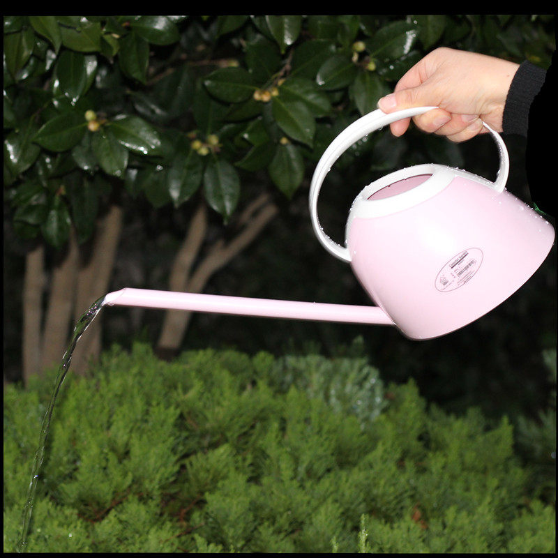 ガーデニング 優雅な曲線美ロングノズルじょうろ