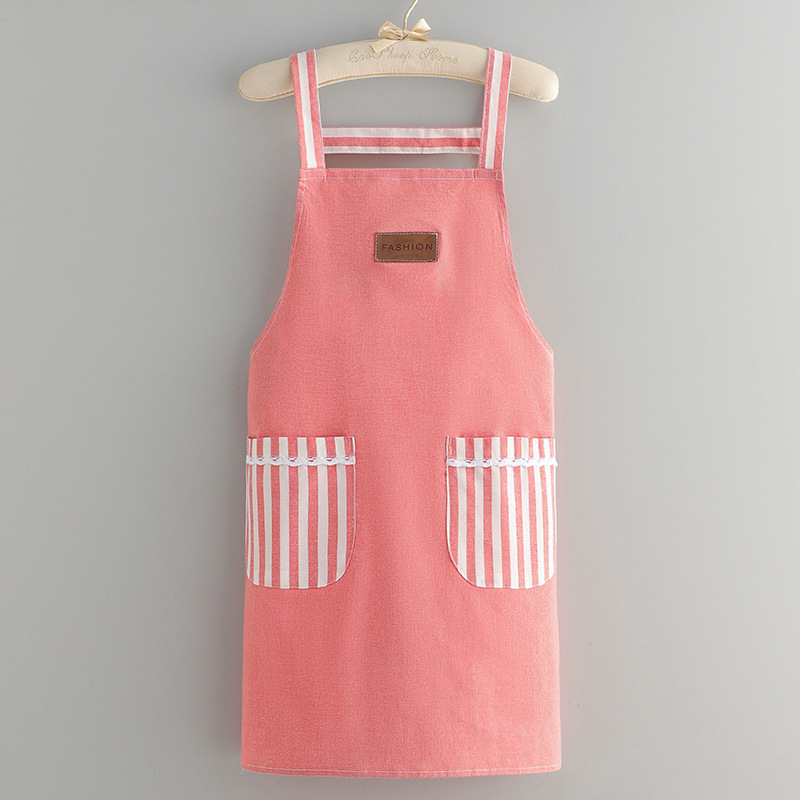 ガーデニング 縦縞ポケット付き家庭菜園用作業前掛け