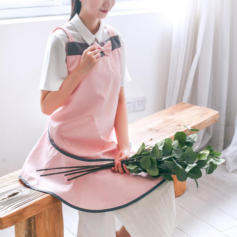 ガーデニング リボン付きフレアガーデンエプロン