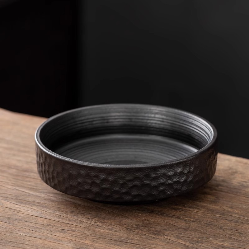 ガーデニング 和風浅型陶器製生け花盆栽鉢