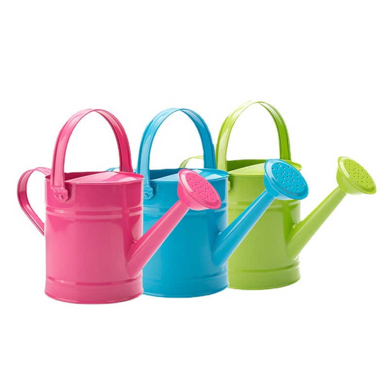 ガーデニング 取っ手付き金属風じょうろ