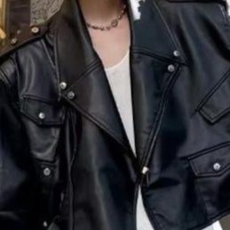 レザージャケット 黒革風ライダースジャケット メンズ フェイクレザー