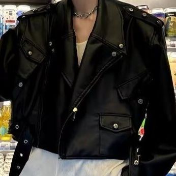 レザージャケット 黒革風ライダースジャケット メンズ フェイクレザー