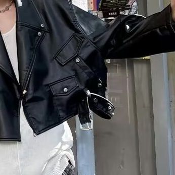 レザージャケット 黒革風ライダースジャケット メンズ フェイクレザー