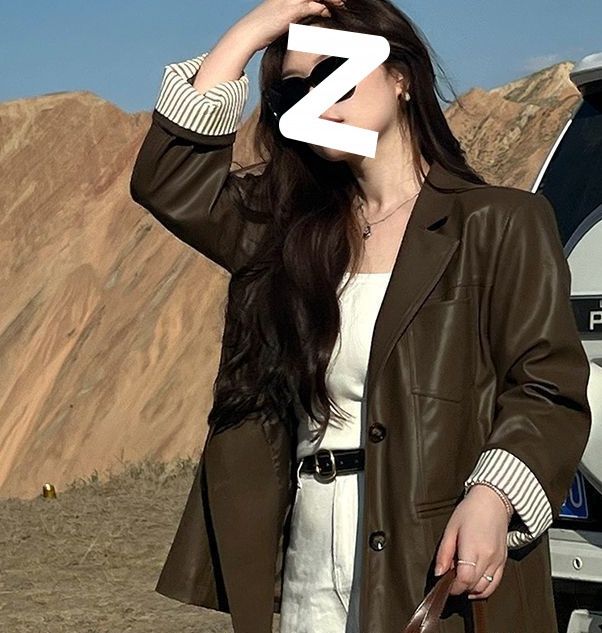 レザージャケット テーラード襟本革ロング丈レザージャケット