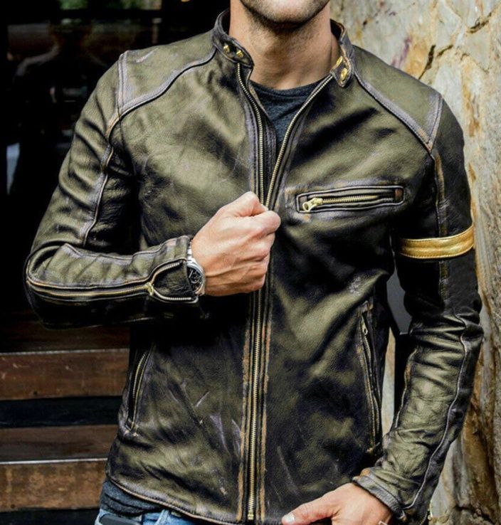 レザージャケット ヴィンテージ加工シングルライダースジャケット