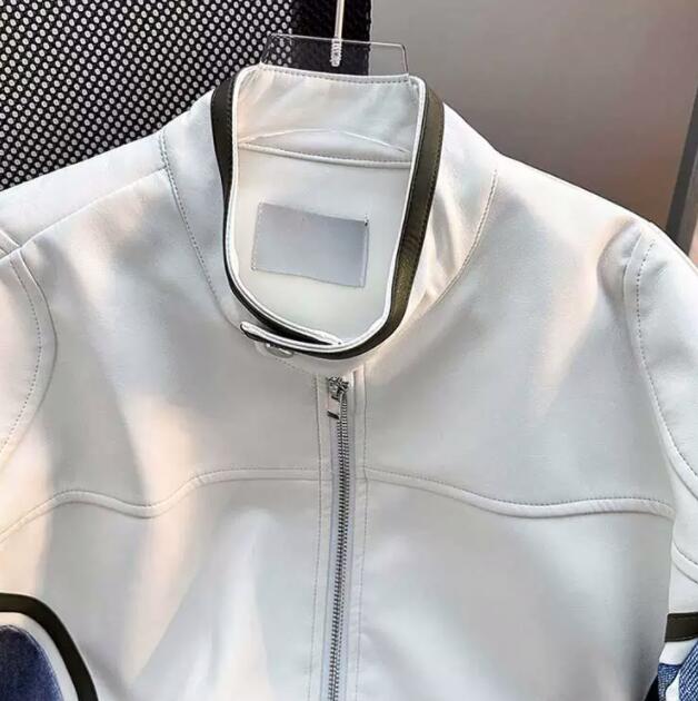 レザージャケット 秋冬メンズ合成皮革ライダースジャケット