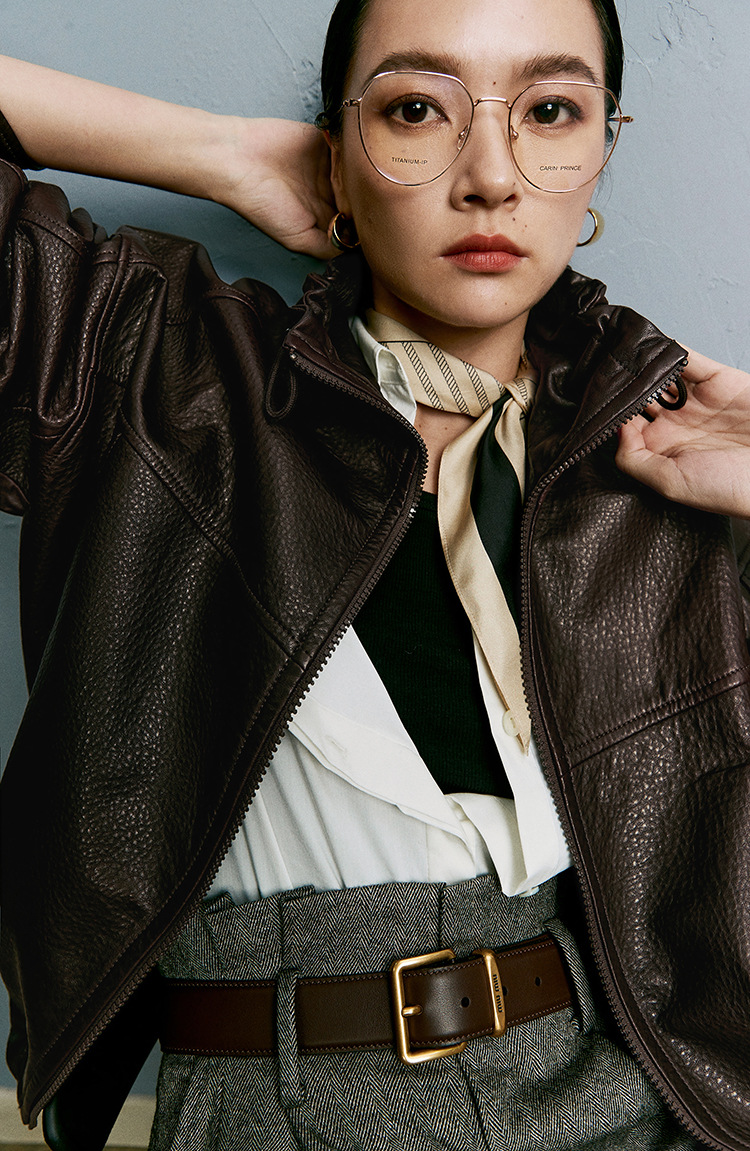 レザージャケット 本革オーバーサイズボンバージャケット