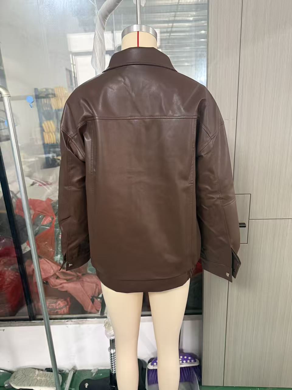 レザージャケット オーバーサイズ本革ボンバージャケット