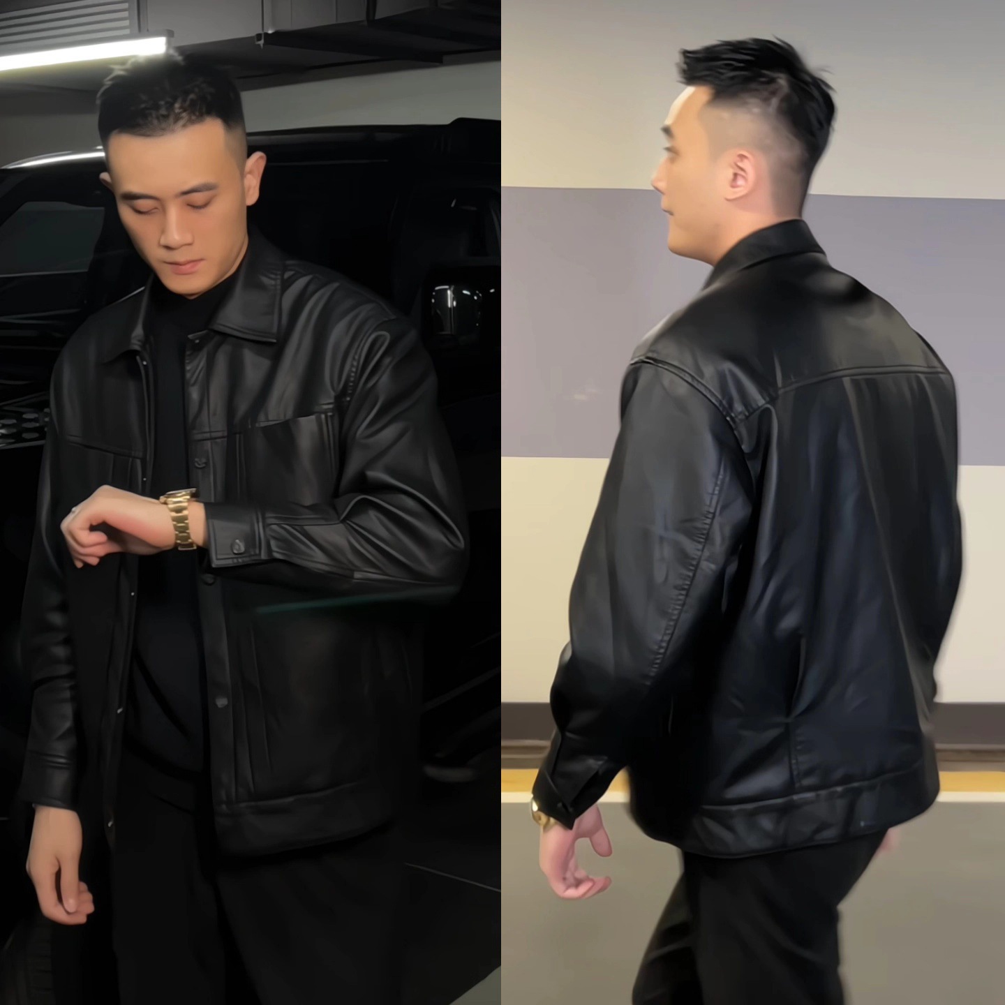 レザージャケット 本革ビッグシルエットライダースジャケット