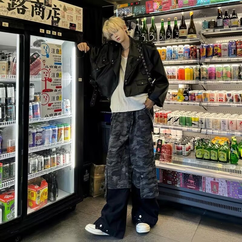 レザージャケット 黒革風ライダースジャケット メンズ フェイクレザー