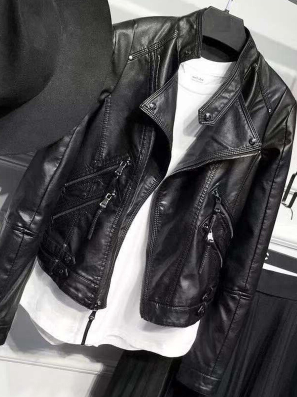レザージャケット 本革ダブルライダースジャケット女性用