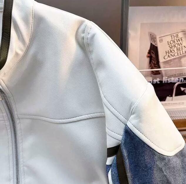 レザージャケット 秋冬メンズ合成皮革ライダースジャケット