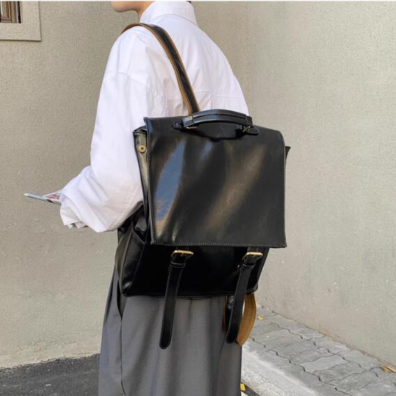 メンズ レザーリュック 大容量 通学 カジュアル バックパック