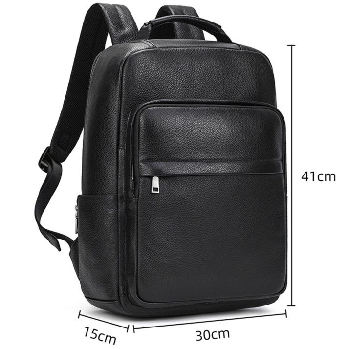 レザーリュック 本革多機能型ビジネス通勤用