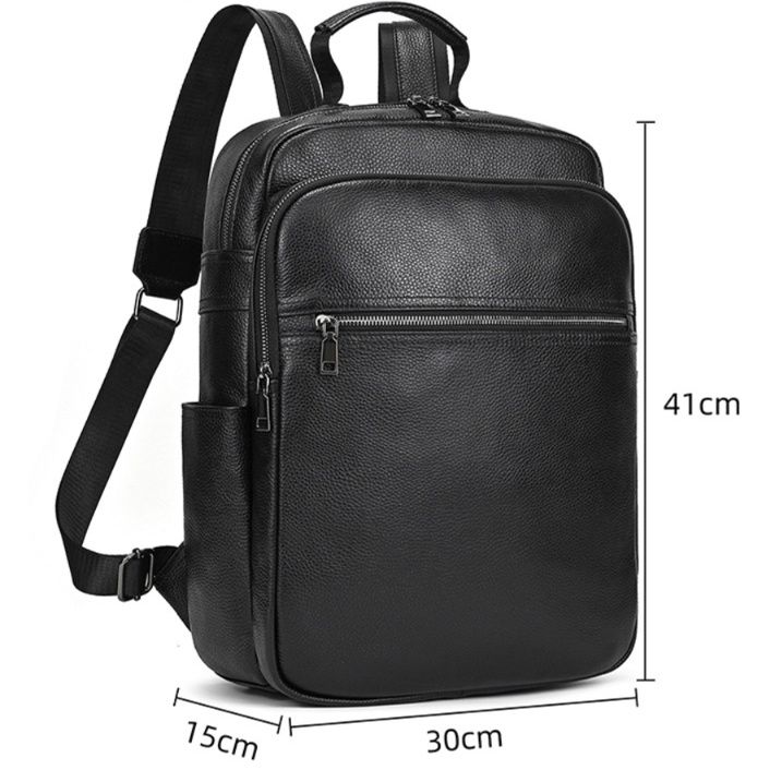 本革多機能ビジネス通勤レザーリュック