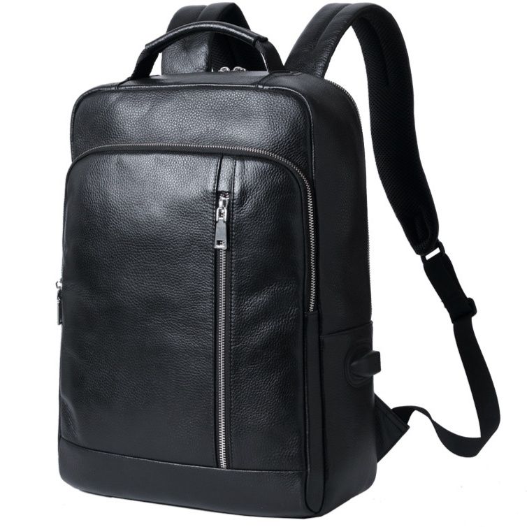 本革牛革大容量多機能通勤ビジネス対応レザーリュック