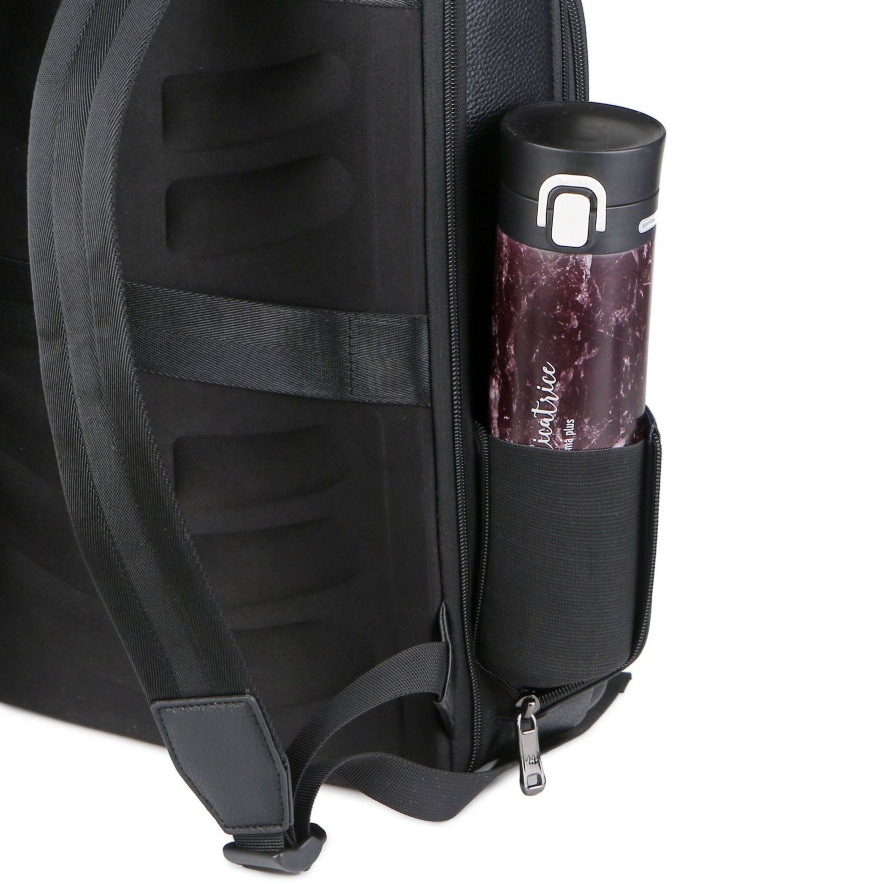 本革スリム型多機能ビジネスレザーリュック